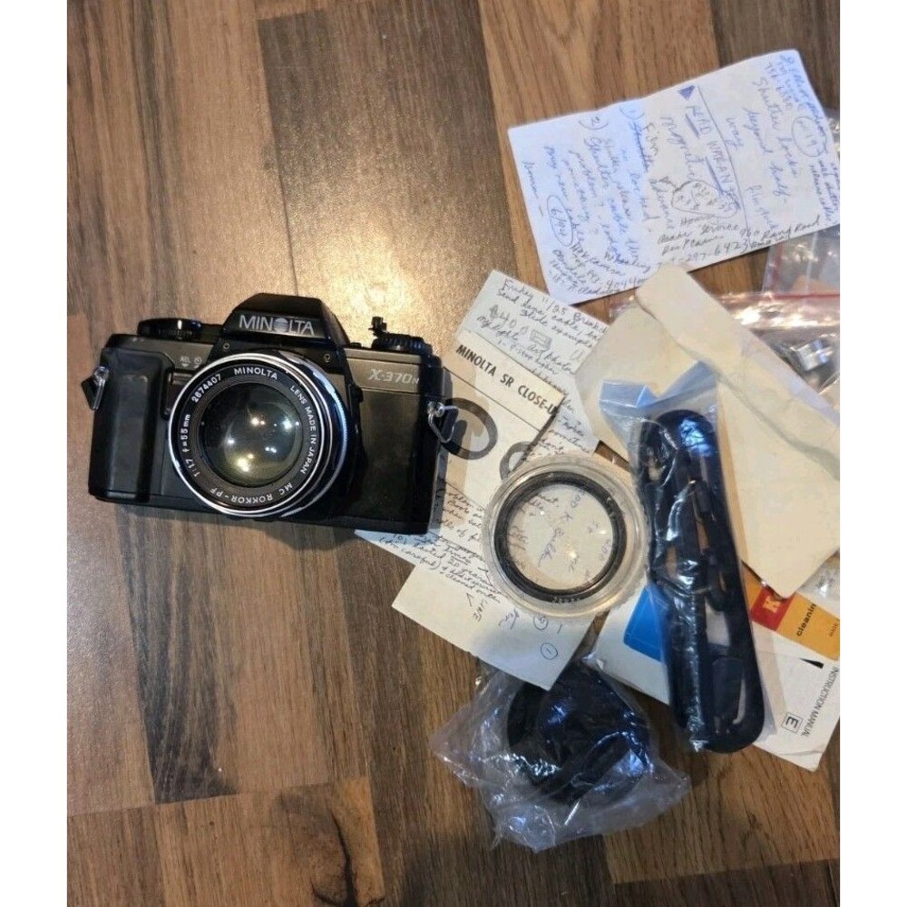 Minolta X 370 Camera Comes With A Bag, Strap,everything ShownUNTESTED